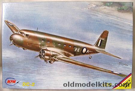 MPM 1/72 Douglas DC-2 or R2D-1 - (R2D1), 72091 plastic model kit